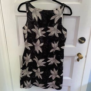 Nicole Miller Satin Floral Mini Dress, Size 8